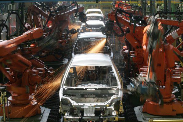 Ford Ka cars are assembled in Sao Bernardo do Campo, Brazil, on March 6, 2008. (Andre Penner/AP Photo)