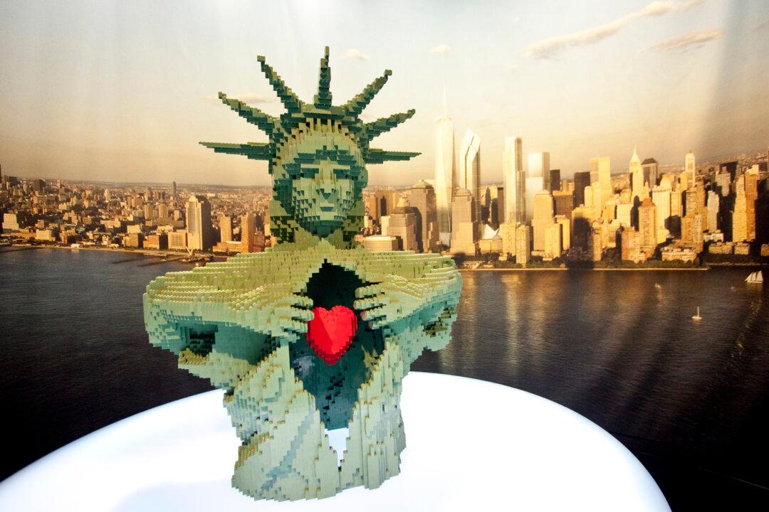 Lego Art Exhibit Opens in Times Square