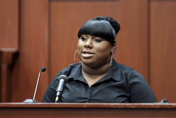 Rachel Jeantel gives her testimony to the prosecution during George Zimmerman's trial in Seminole circuit court in Sanford, Fla., on June 26, 2013. (AP Photo/Orlando Sentinel, Jacob Langston, Pool)