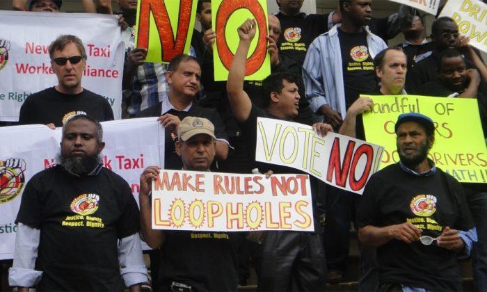 Taxi Workers Protest TLC Rules