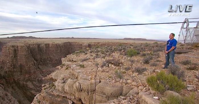 Photos: Nik Wallenda Crosses Tightrope Near Grand Canyon