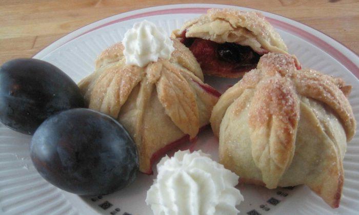 Plums Wrapped in French Pastry