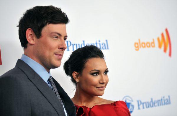 Actors Cory Monteith and Naya Rivera attend the 23rd Annual GLAAD Media Awards at the Marriott Marquis Hotel in New York City on March 24, 2012. (Fernando Leon/Getty Images)