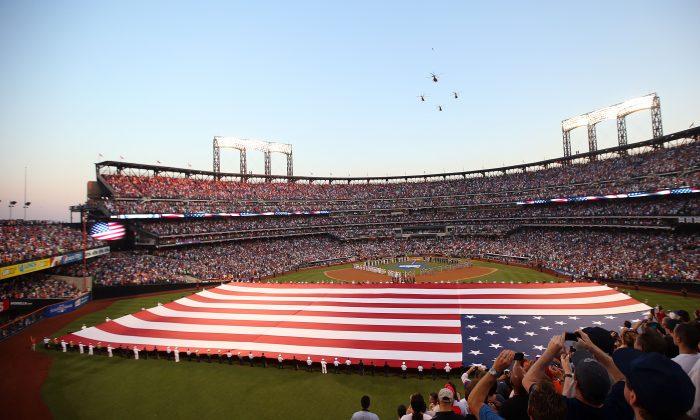 Here’s Who Is Behind Those Giant American Flags at Sporting Events