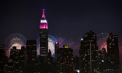  Fourth of July Fireworks Moving to the East River in NYC