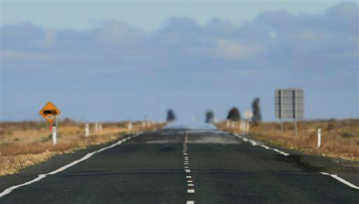 The rural NSW landscape is shown on the Sturt Highway near Wentworth, 1,043 kilometers (648 miles) from Sydney, Australia, May 25, 2013. (AP Photo/Rob Griffith)