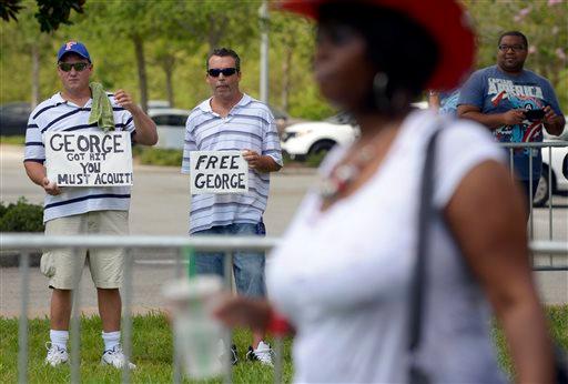 Zimmerman Trial: Photos of People Gathering Outside Florida Courthouse