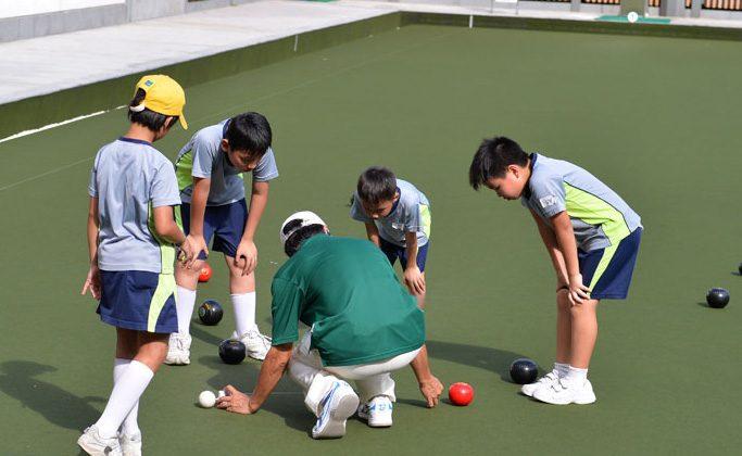 Hong Kong Youth Development Players Show Their Lawn Bowls Skills