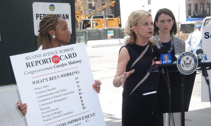 Rep. Maloney Issues Second Avenue Subway Report Card