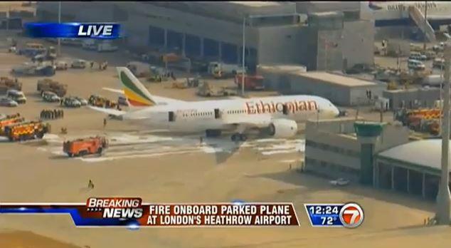 Plane Fire Put Out at London’s Heathrow Airport; Aiport’s Runways Re-opening