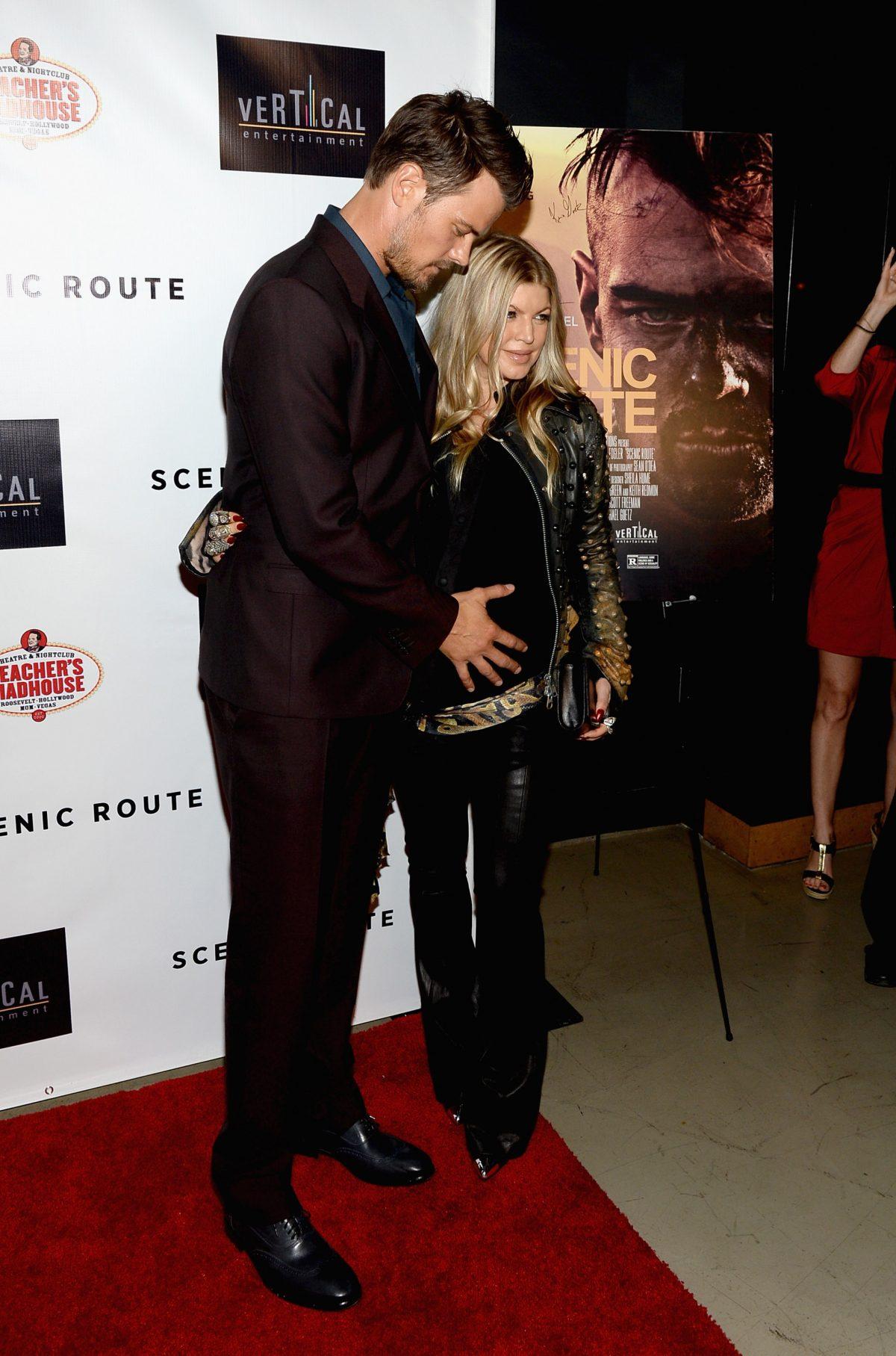 Actor Josh Duhamel and singer Fergie on August 20 in Hollywood, California. Their new son is named Axl Jack Duhamel. (Michael Buckner/Getty Images)