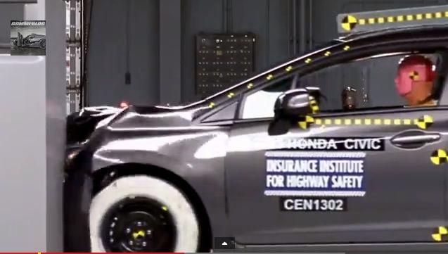 Small Car Crash Test: Honda Civic Safe, Kia Forte Fails (+Videos)