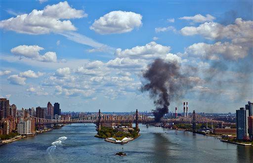 Manhattan: Queensboro Bridge Fire and Truck Explosion Reported
