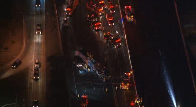 Pomona: Crash on Highway in Los Angeles County Kills 1, Injures 10