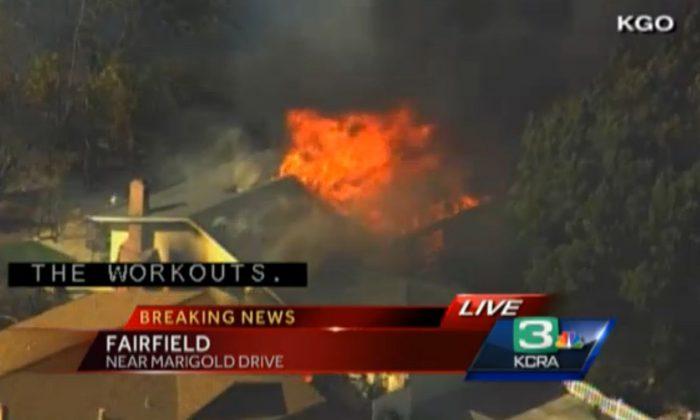 Fairfield: Firefighters Battling Grass Fire in California, Homes Burned