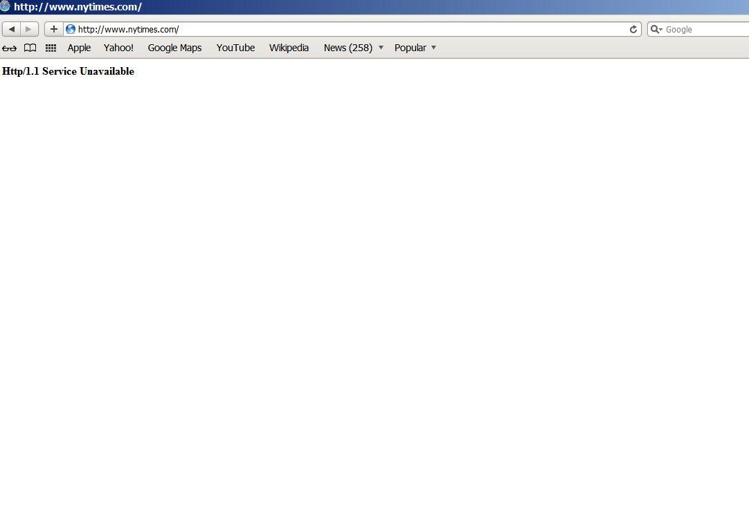 New York Times Website Is Down, Says Matter Is Internal, Not Cyberattack