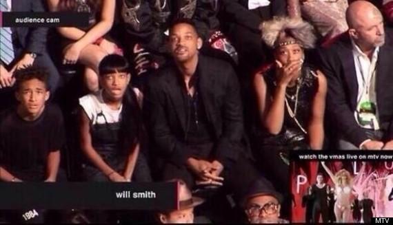 Will Smith’s Family Wasn’t Reacting to Miley Cyrus, but Lady Gaga at VMA 2013
