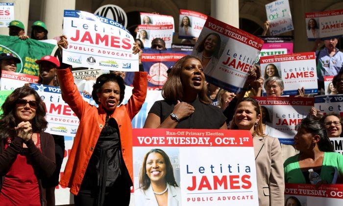 Letitia James Holds Rally to Attract Female Voters