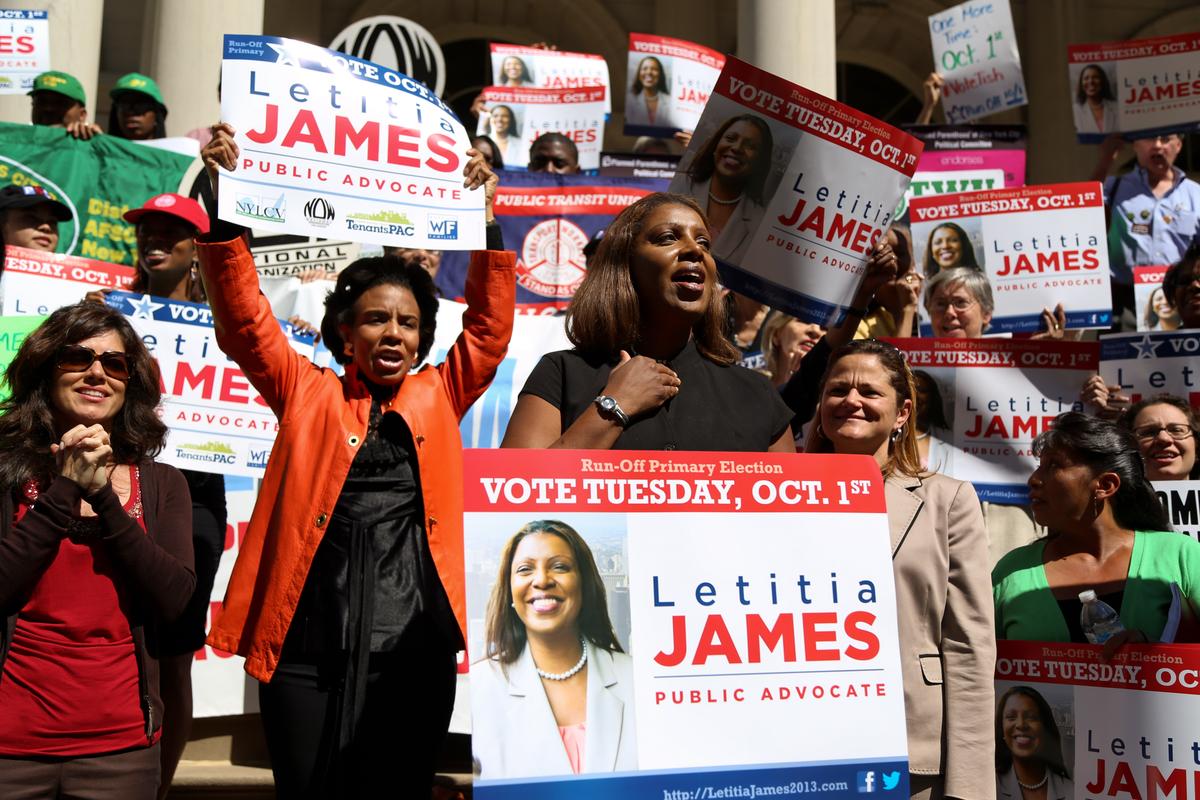 Letitia James Holds Rally to Attract Female Voters