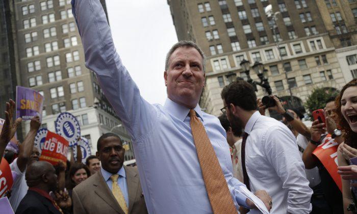 Bill de Blasio’s Lead Grows in Latest Poll for NYC Mayor