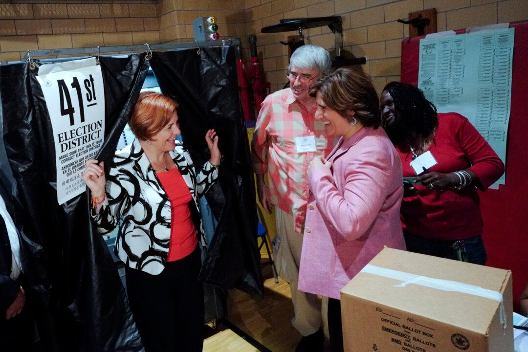 Christine Quinn Casts Her Vote on Primary Day