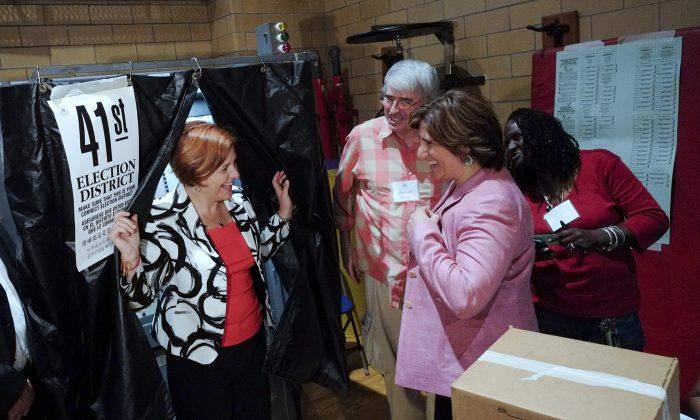 Christine Quinn Casts Her Vote on Primary Day