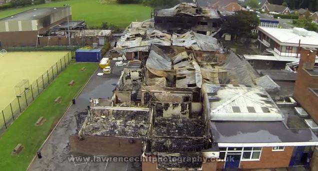 Fire Burns Much of St Mary’s Catholic School in Leyland, Lancashire (+Photos and Videos)