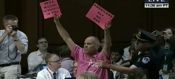 Code Pink Protesters Disrupt US Senate Hearing on Syria