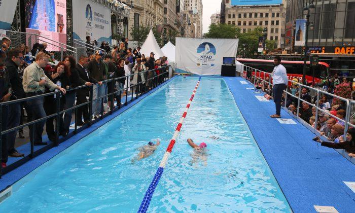 Diana Nyad’s 48-Hour Swim for Sandy Relief