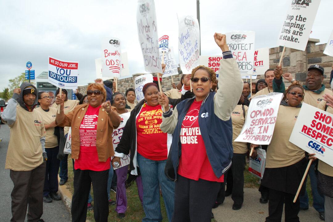 Staff and Supporters Protest the Closing of Brooklyn Developmental Center