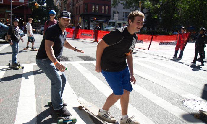 Skateboarder’s ‘Broadway Bomb’ Almost Defused in NYC