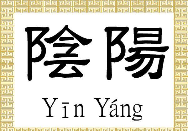 Chinese Characters: Yin, Yang (陰, 陽)