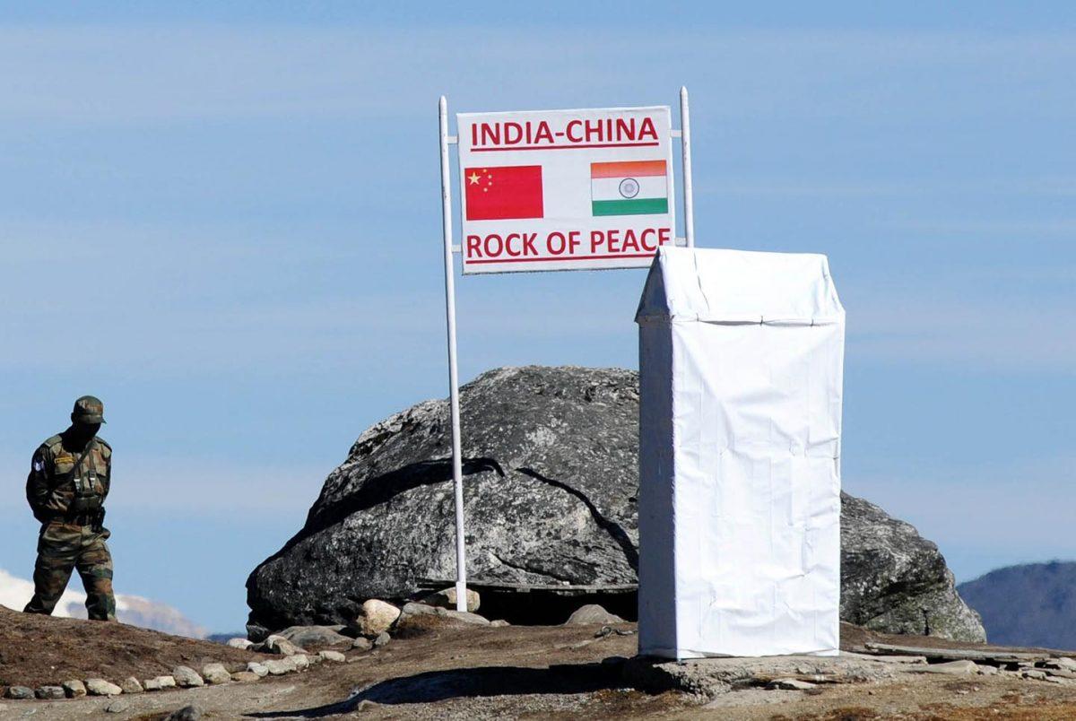 Indian Army personnel keep vigilance at Bumla pass at the India-China border in Arunachal Pradesh on Oct. 21, 2012. Bumla is the last Indian Army post at the India-China border at an altitude of 15,700 feet above sea level. (Biju Boro/AFP/Getty Images)