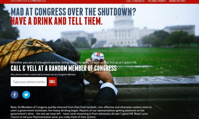 Drunk Dial Congress? A Website Offers That