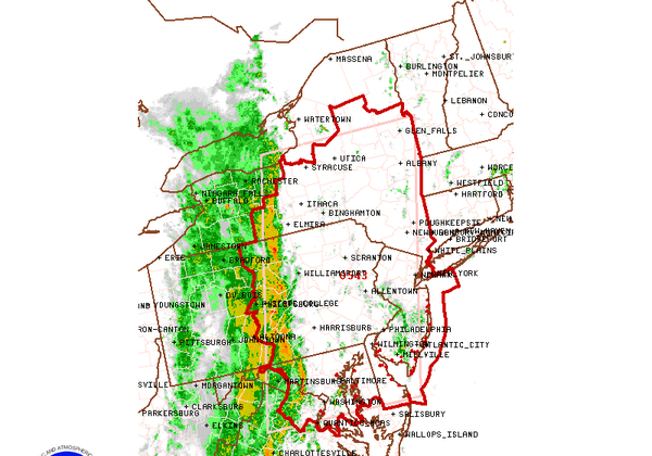 Tornado Watch Across East From DC up to NY and NJ
