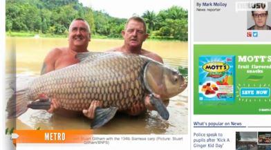 World-record Carp Caught by British Tourist in Thailand