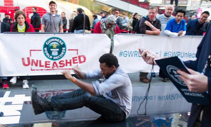 Passerby Breaks a Guinness World Record on Times Square
