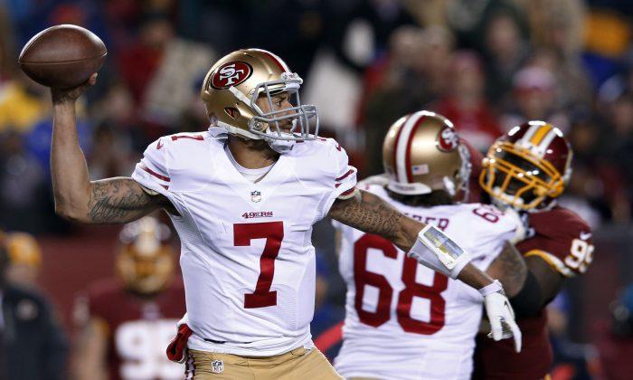 Report: Colin Kaepernick Can’t Tamper With Flag on Helmet, or He'll Be Fined
