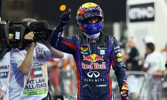 Webber Wins Pole for Formula One Abu Dhabi Grand Prix