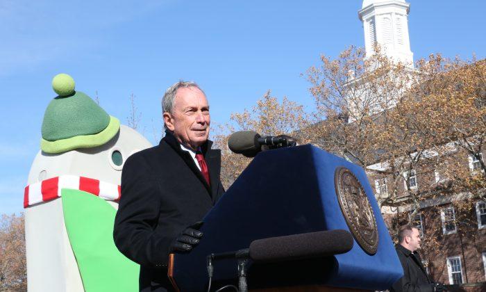 With Green Initiatives on Pace, Bloomberg Plants Milestone Tree