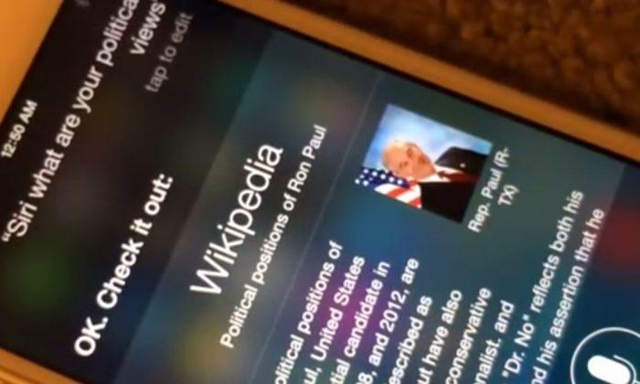 Siri ‘Supports’ Ron Paul if you Ask it About Political Views: Reports