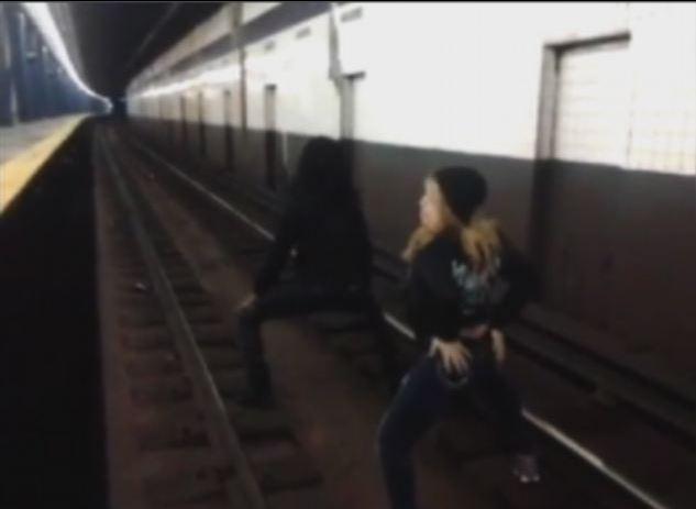 Twerking Subway Tracks: 2 Girls Twerk in NYC; Video Sent to NYPD