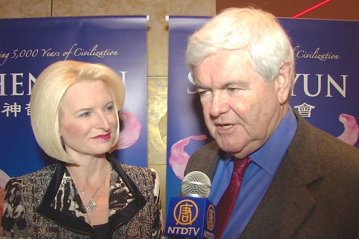 Newt Gingrich: Shen Yun Makes Ancient Chinese Stories ‘Come Alive’
