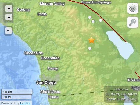 Earthquake Today in San Diego County: 3.3 Quake Hits Near Borrego Springs