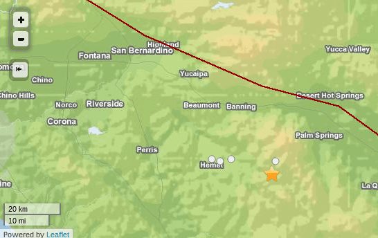 Earthquake Today Near Idyllwild, CA: Felt in Hemet and Palm Springs