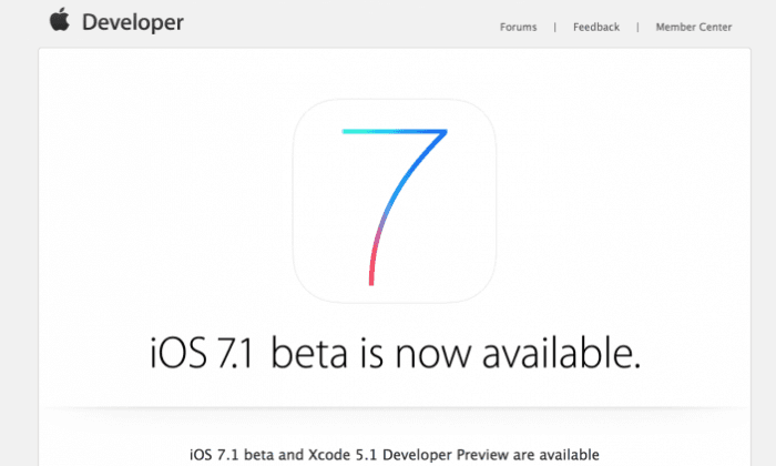 IOS 7.1 Beta 2 Download and Release Date