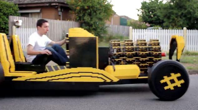 Air-Powered Life-Sized Lego Car Designed by Romanian Student Raul Oaida (+Video)