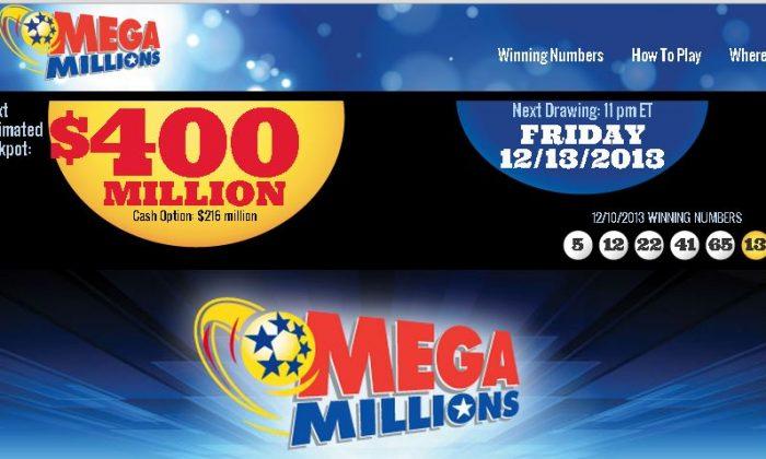 Mega Millions Payout Reaches $400 Million; 5 Tickets Worth $1 Million