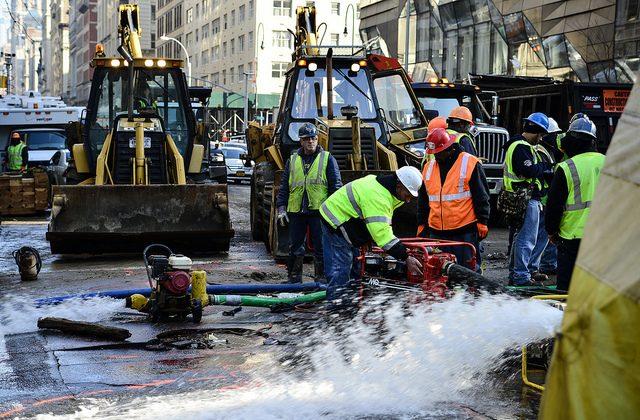 Water Main From 1877 Breaks, Causes Sinkhole on 5th Ave & 13th St in Manhattan (+Photos)