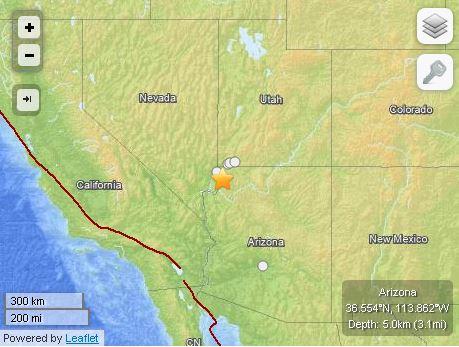 Earthquake Today in Arizona: 3.4 Quake Hits Near Nevada, Utah, Four Corners